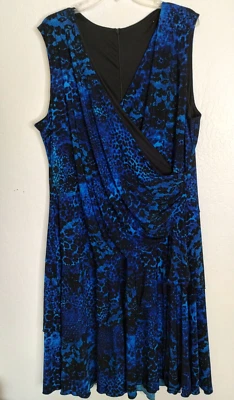 Vestido mujer negro y azul, talla 24 Foto 1 de 4