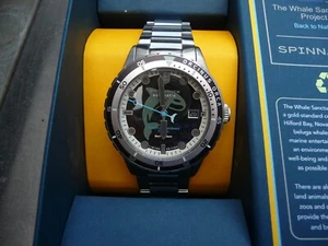Spinnaker HASS Automatic Whale Sanctuary Project Limited Edition Orca Black - Picture 1 of 11