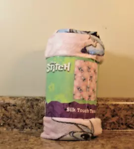 Disney Stitch Silk Touch Throw Blanket Pink Pastel Dreams 40 x 50 NEW - Picture 1 of 3