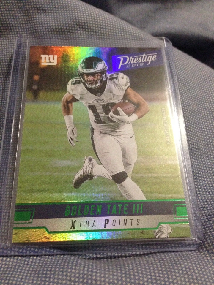2019 Prestige Golden Tate Green Xtra Points Giants #198 - Image 1 of 1