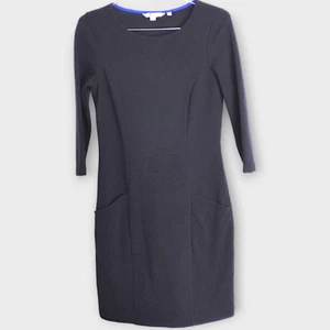 Boden Womens Dress Sz 6 Black Long Sleeve Knit Long Sleeves Business Work Dinner - Picture 1 of 9