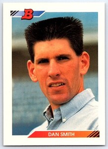 1992 Bowman Dan Smith Texas Rangers #391
