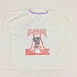 Alabama Crimson Tide Roll Bama White Nurse Scrub Top XL Extra Large - Picture 1 of 5