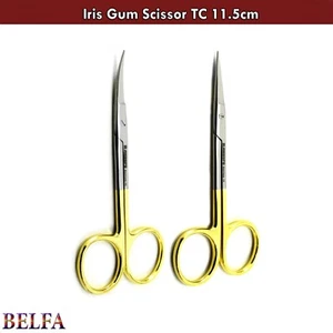 TC Tungsten Carbide Dental Surgical Gum Scissors Tissue Suture Lab Instruments - Picture 1 of 6
