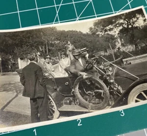 Pferdegezogene Parade schwimmt Damen Blumen Anfang 1900 Antik Foto 2,5 mal 4 Zoll - Bild 1 von 10