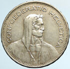 1935 B Switzerland Founding Hero William Tell 5 Francs Silver Swiss Coin I101544
