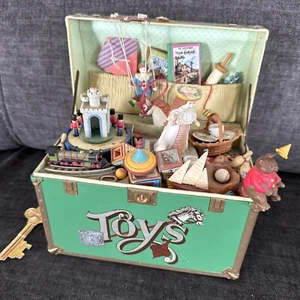 VTG. Enesco 1986 Music Box "Toy Symphony" Treasure Chest Of Toys - Works great - Picture 1 of 8