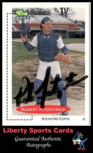 1991 Classic Best Robert Fitzpatrick #254 Authentic Autographed Rockford Expos