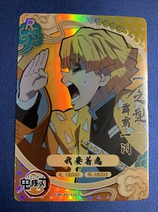 Zenitsu Agatsuma R 134 Rare Demon Slayer Goddess TCG Card Holo Doujin Anime Foil - Picture 1 of 5