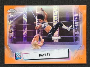 2021 Topps Chrome WWE Bayley Image Variation Orange Refractor /25 SSP #IV-20 - Picture 1 of 2