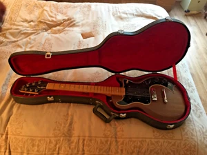 1981 Gibson S-1 with Mahogany Body Walnut Finish, Maple Fretboard and Case - Picture 1 of 17
