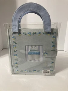 Baby Memory Book Photo Album In Tote Bag For Boys - Picture 1 of 3