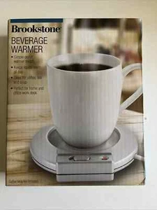 NEW Brookstone Beverage Warmer Compact Electric Desktop Keeps Coffee Tea Mug Hot - Picture 1 of 1