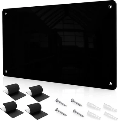 17.1" X 11.8" Black Metal Magnetic Board - Magnet Bulletin Board to Display Magn - Image 1 of 4