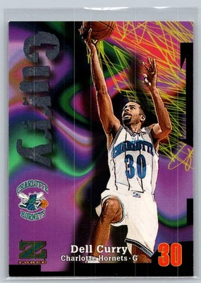 1997-98 SkyBox Z-Force Basketball #65 Dell Curry - VG - Charlotte Hornets - Image 1 of 2
