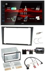 JVC USB Bluetooth Lenkrad DAB 2DIN Autoradio für Opel Corsa C 200-2004 charcoal - Bild 1 von 12