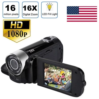 1080P HD Camcorder Digital Video Camera TFT LCD 24MP 16X Zoom  AV Night Vision2 - Image 1 of 4