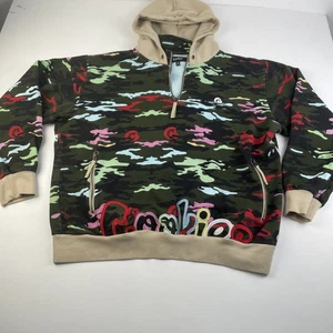 Cookies Escobar Hoodie Gr. 2XL Camouflage Pullover 1/4 Zip grün 100% Baumwolle - Bild 1 von 8