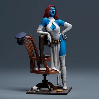 Estatua de Mystique X-Men - Figura de resina mutante Marvel Abe3D SIN PINTAR 1:10 1:6 Foto 1 de 4