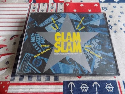 GLAM SLAM VARIOUS ARTISTS K-TEL X2 AUDIO CASSETTE ALBUMS - Image 1 of 4