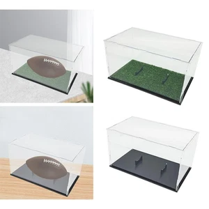 Football Display Case Sports Collectibles Organizer Football Storage Box for - Picture 1 of 11
