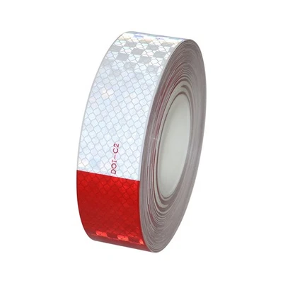 FindTape Microprismatic Reflective Conspicuity Tape: 2 in. x 50 yds. 6 in. Red 6 - Image 1 of 4