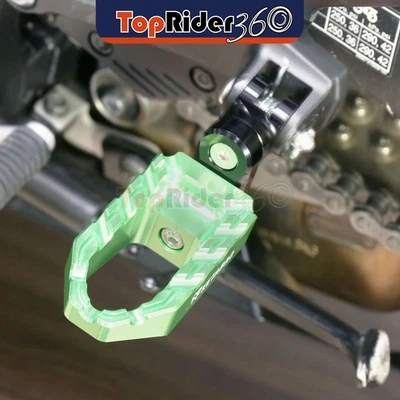 Clavijas delanteras BUZZ extendidas verdes de 25 mm para Kawasaki Ninja 400 18-22 21 20 19 Foto 1 de 4