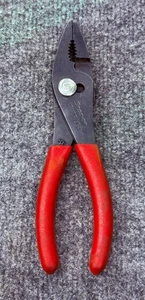 Snap On Pliers 47ACP Talon Grip Slip Joint USA Red Handle - Picture 1 of 3