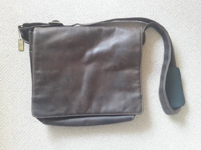 Visconti Men's Brown Leather Messenger Bag - Image 1 of 4