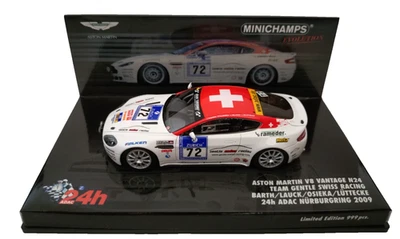 Minichamps 1:43 Aston Martin V8 Vantage N24 Gentle Swiss Racing #72 Nürburgring Foto 1 de 4