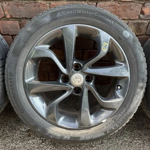 "Llanta/neumático de aleación Vauxhall Corsa E 16"" negro X1 195/55/16 E3" - Imagen 1 de 1