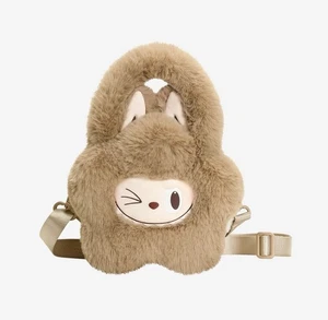 Minibag The Monsters serie classica peluche fiori marrone rosa blu - Foto 1 di 18