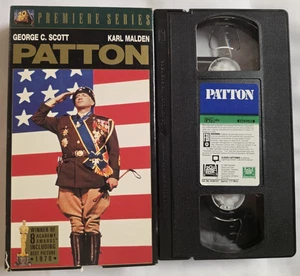 Patton -VHS Tape - 1970 George C. Scott Karl Malden Tested+ History Classic Hero - Picture 1 of 5