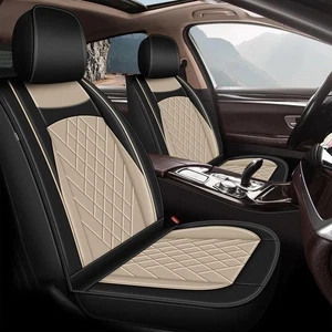 Fit for Edge Seat Covers, 5 Seats Full Set Faux Leather Car Seat Covers for 2... - Picture 1 of 7
