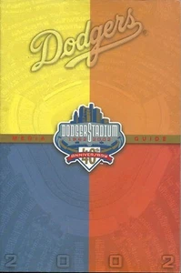 Los Angeles Dodgers MLB Baseball 2002 Media Guide Vintage tolle Farbe authentisch - Bild 1 von 2