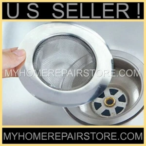 US SELLER!FREE S&H!CLOG DRAINS? STAINLESS STEEL KITCHEN SINK MESH DRAIN STRAINER - Picture 1 of 12