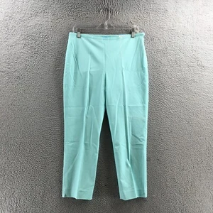 J. McLaughlin Capri Pants Womens 10 (Actual 32X25) Blue Slim Fit Side Zip NEW - Picture 1 of 22