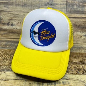 Cappello da camionista da uomo McDonalds giallo snapback Big Mac berretto pubblicitario stasera - Foto 1 di 9