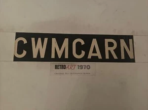 Cwmcarn - KSW South Wales / Welsh Bus Blind 1960’s 29” GIFT - Picture 1 of 12