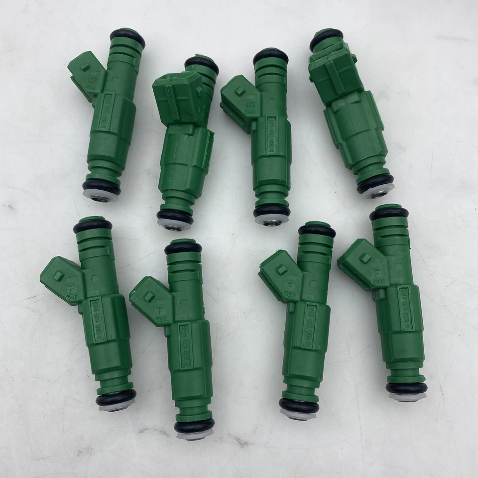 8pcs 0280155968 OEM 4-hole 42lb Injectors fits LS1 LT1 LS6 Chevy Ford Mustang Foto 1 de 4