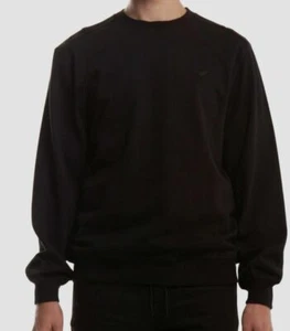 $100 Publish Men's Black Index Crew Fleece Long Sleeve Logo Sweater Size 6XL - Picture 1 of 1