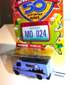 MATCHBOX ACROSS AMERICA BIRTHDAY#24 MISSOURI TV NEWS VAN - Picture 1 of 4