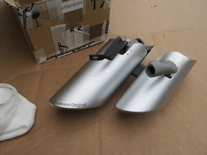 New Genuine Lamborghini Huracan Right Matt Silver Exhaust Tailpipes 4T0071910 - Picture 1 of 5