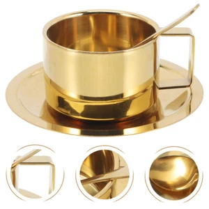 Drinking Coffee Cups Tea Metal Coffee Cups Cup Sets For Kitchen - Picture 1 of 12