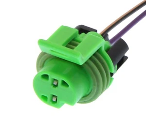 Oil Pressure Switch Connector Pigtail GM Green 2002-2012  2 Wire Purple Ground - Picture 1 of 2