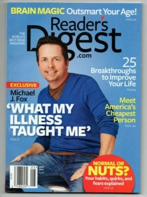 Reader's Digest Magazine May 2010 Michael J Fox Brain Magic Improve Your Life - Imagem 1 de 4