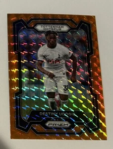 2023-24 Panini Prizm Premier League #133 Destiny Udogie Orange Mosaic - Bild 1 von 2