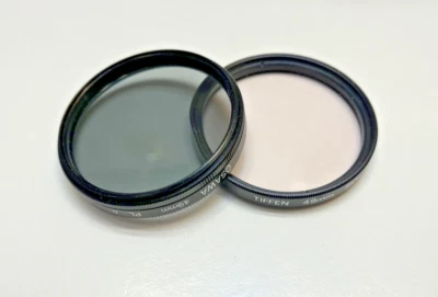 Set of 2  49mm Filters Tiffen  SKY 1-A and Osawa Polarizer for Mamiya ZE - Image 1 of 4