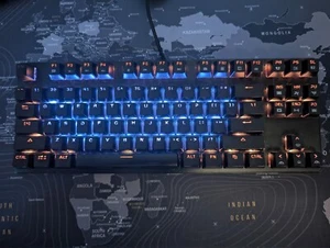 Drevo Tyrfing v2 Tastatur QWERTY layout OUTEMU Red rot linear RGB LED - Photo 1/6