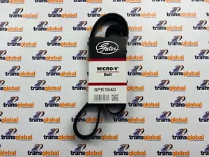 Auxiliary Alternator Drive Belt for Jaguar X Type 2.0 2.2 Diesel Gates 6PK1640 - Picture 1 of 4